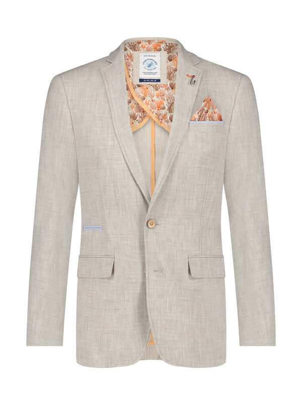 Fish Named Fred Linen Look Blazer