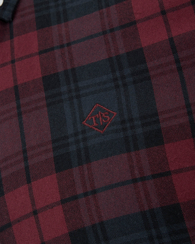 Ted Smith Red Check Bond Shirt