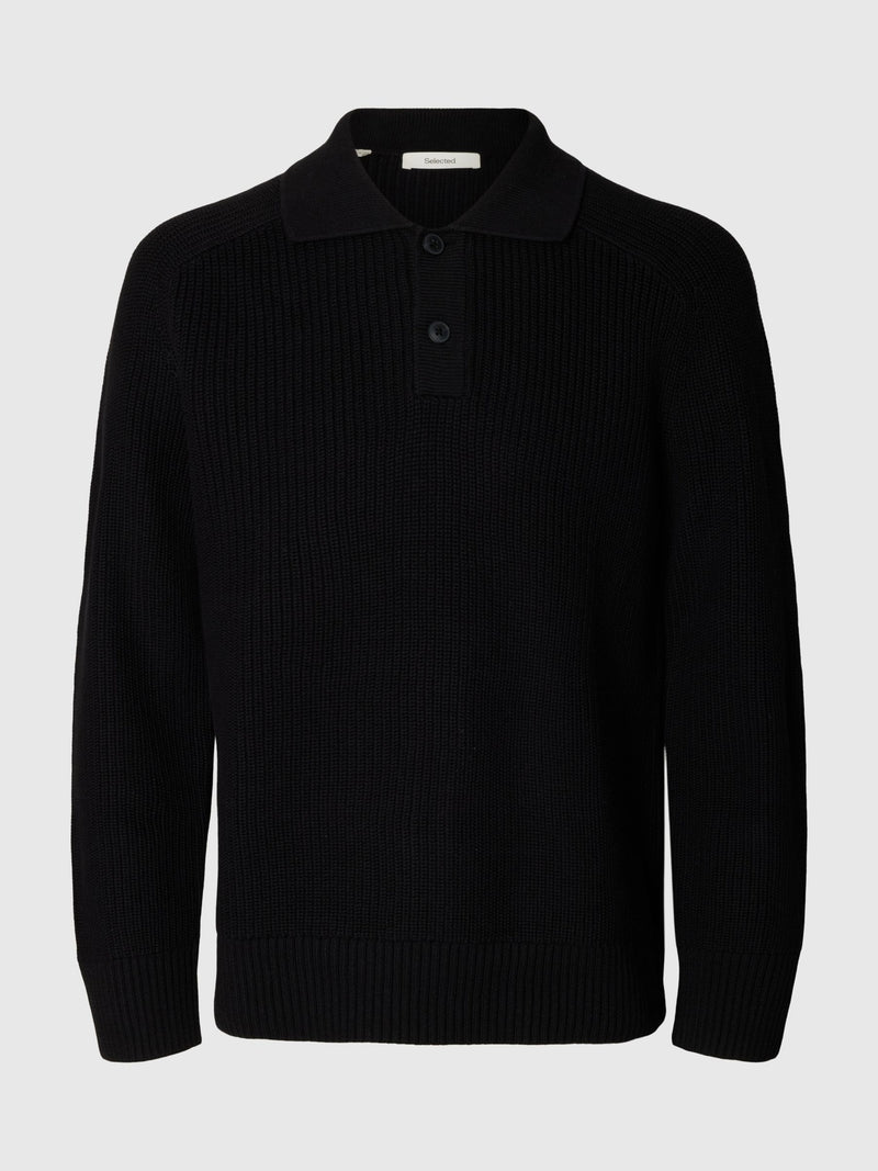 Selected Homme Polo Camp Knit