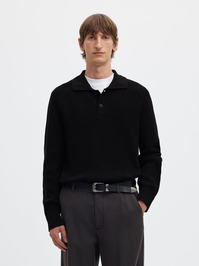 Selected Homme Polo Camp Knit