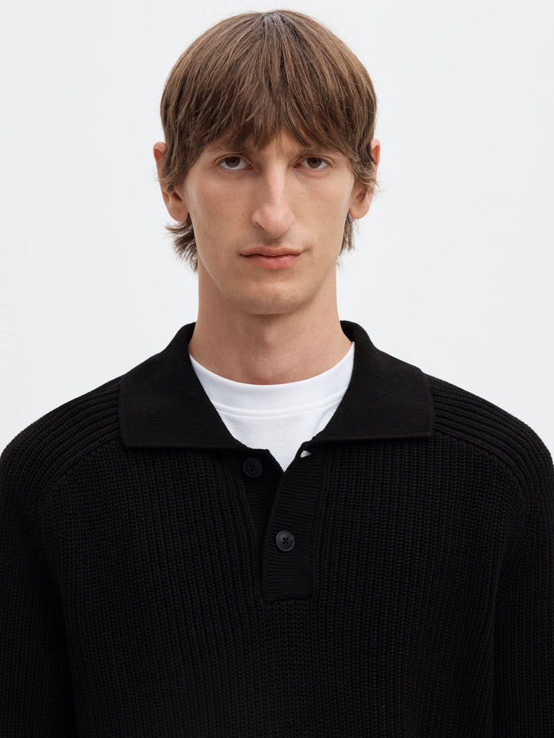 Selected Homme Polo Camp Knit