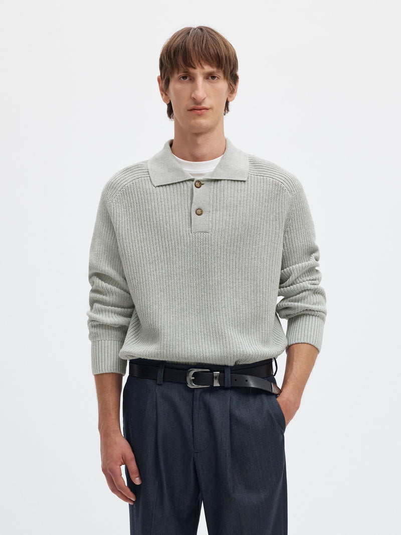 Selected Homme Polo Camp Knit