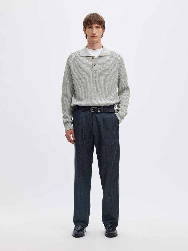 Selected Homme Polo Camp Knit