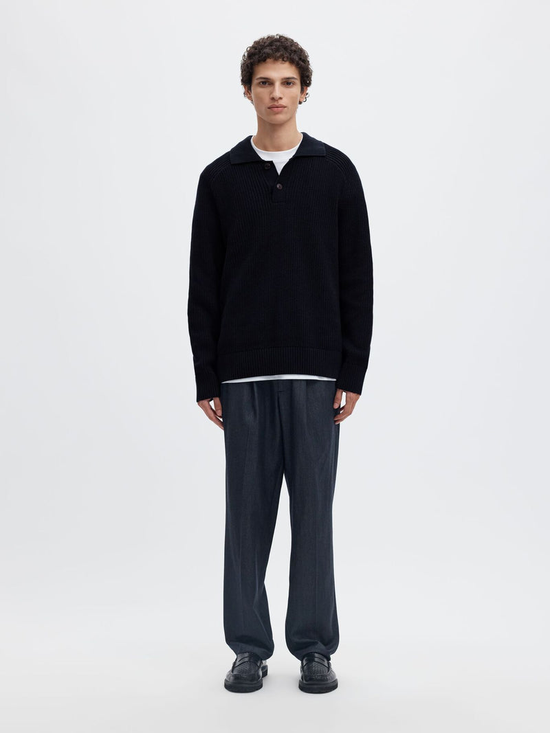 Selected Homme Polo Camp Knit