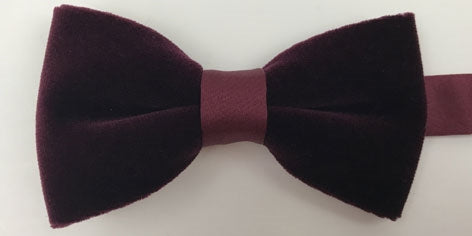 Gilt Edge Velvet Burgandy Bow