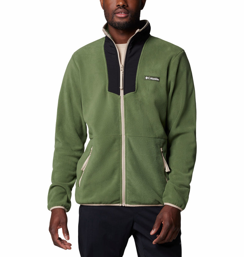 Green columbia fleece jacket best sale