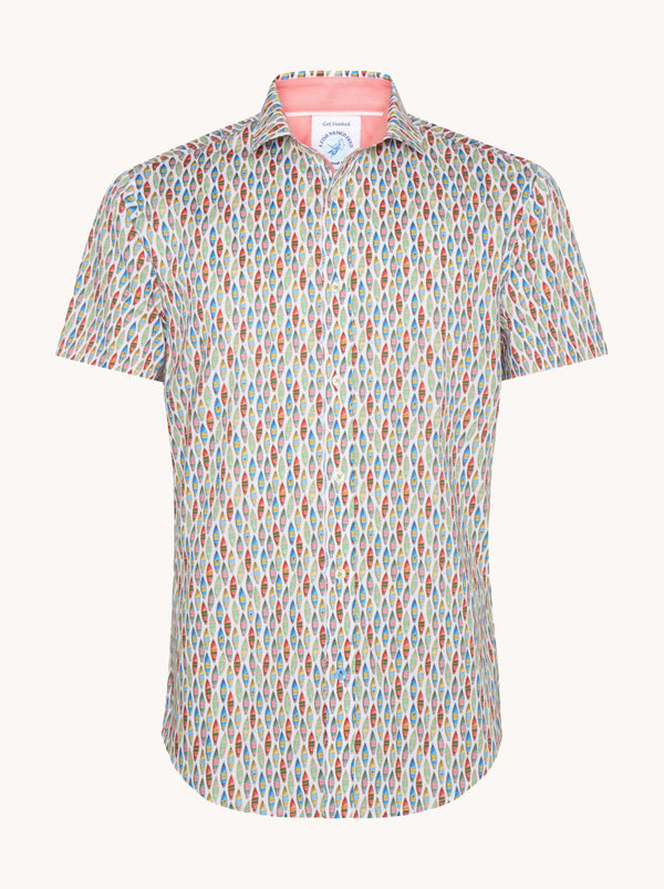 A Fish Named Fred Boat Print Shirt