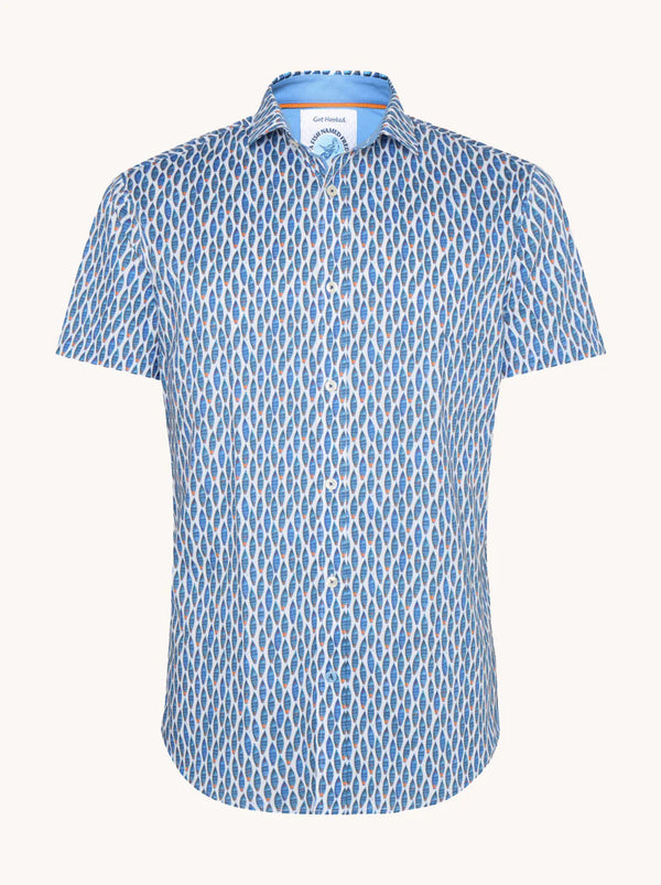 A Fish Named Fred Boat Print Shirt