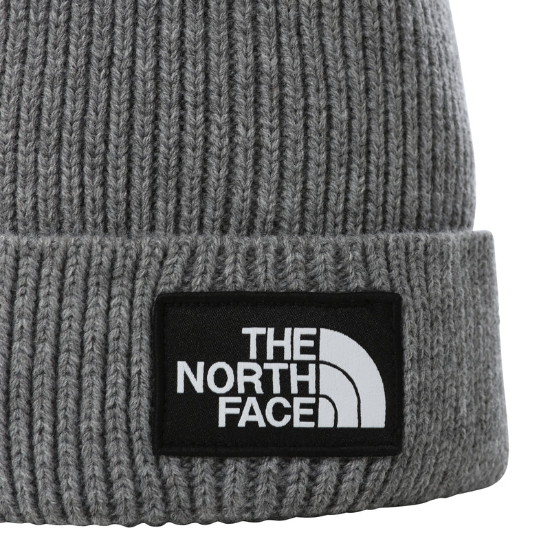 North Face Logo Box Cuffed Beanie