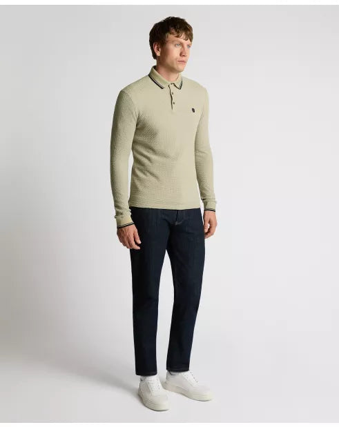 Remus Uomo Crew Long Sleeve Polo