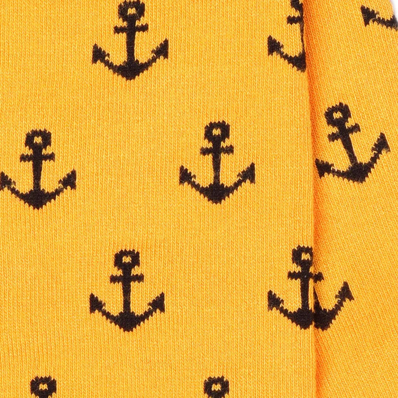 Swole Panda Yellow Anchor Socks