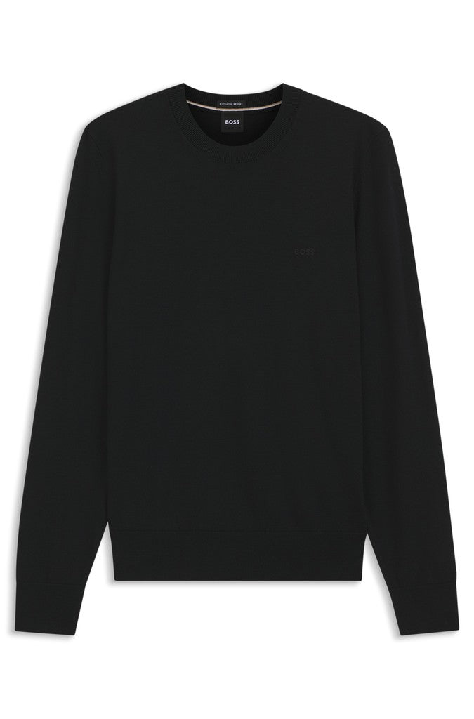 Boss Black Leno Crew Neck Knit