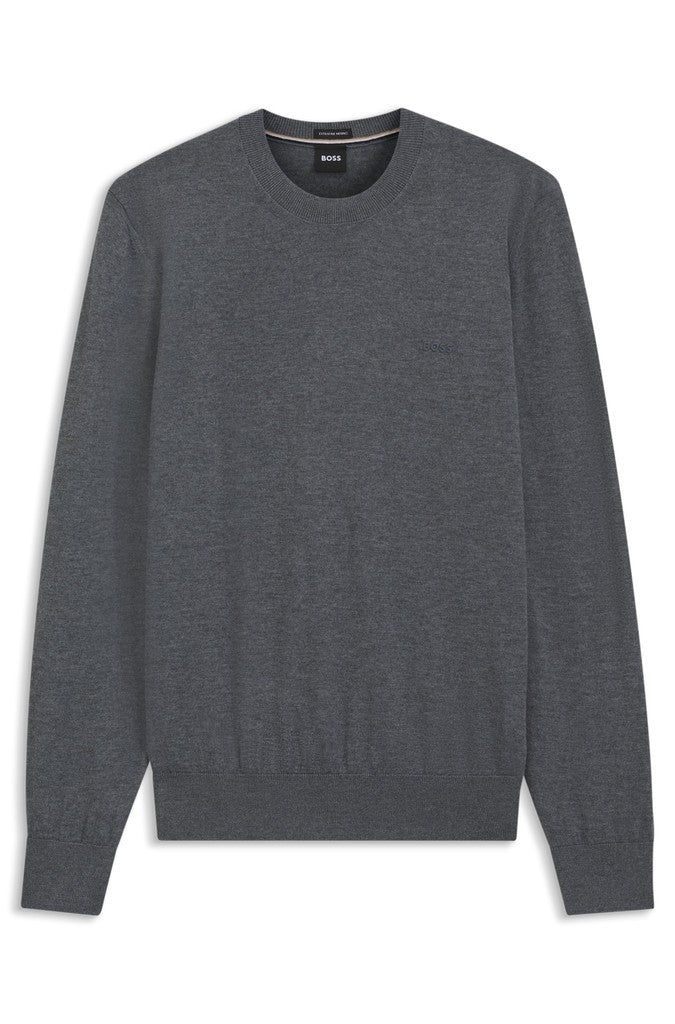 Boss Black Leno Crew Neck Knit