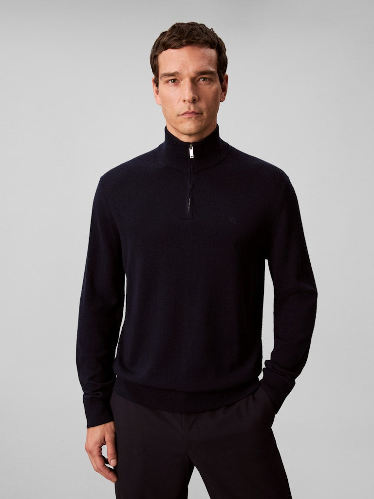 Calvi Klein Merino 1/4 Zip Top