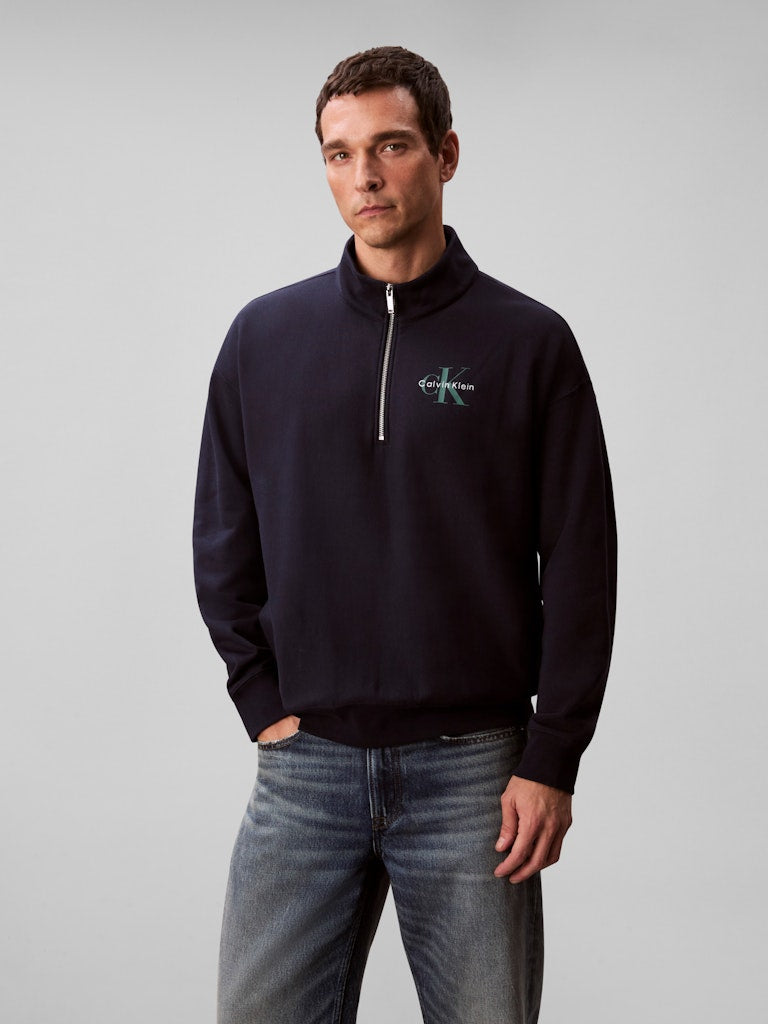 Calvin Klein Jeans Terry Micro 1/4 Zip Sweat
