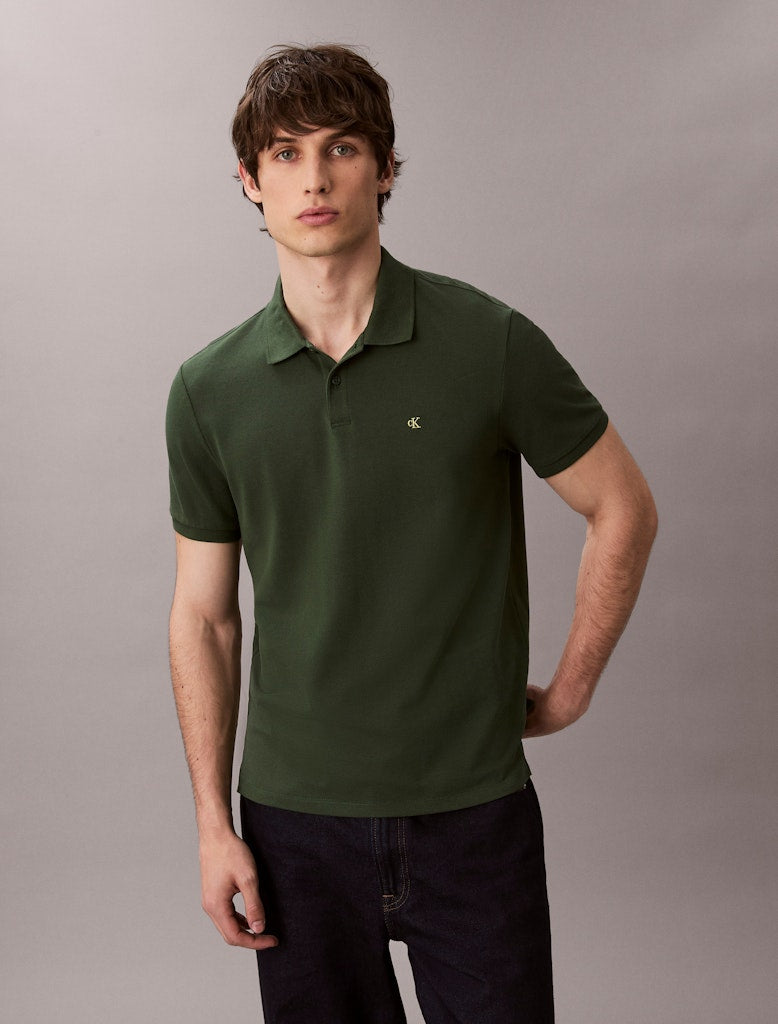 Calvin Klein Jeans Monogram Pique Polo