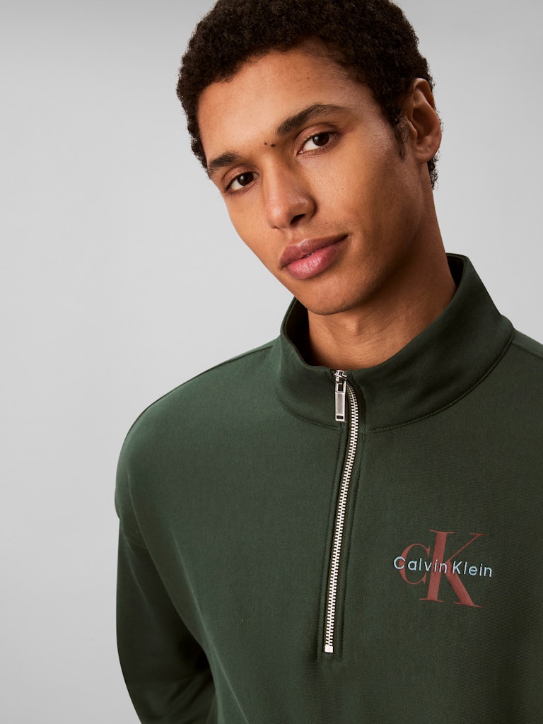 Calvin Klein Jeans Terry Micro 1/4 Zip Sweat