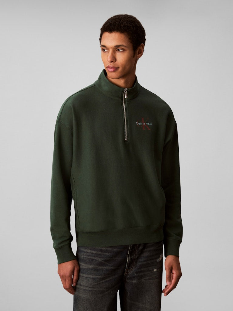 Calvin Klein Jeans Terry Micro 1/4 Zip Sweat
