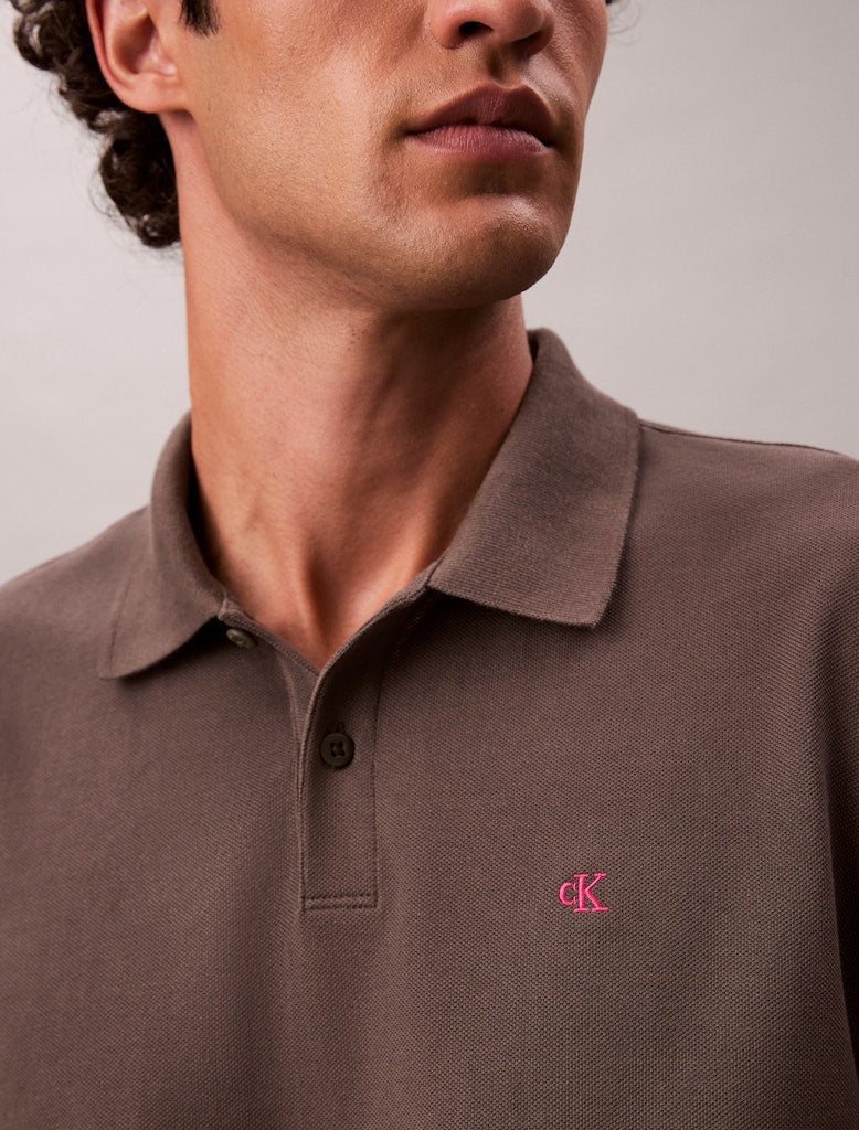 Calvin Klein Jeans Monogram Pique Polo