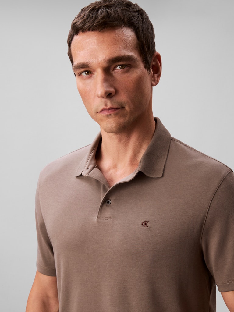 Calvin Klein Supima Chest Emb Polo Shirt