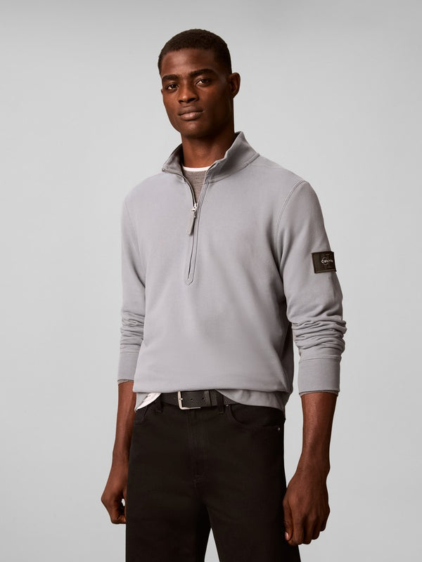 Calvin Klein Jeans Terry Badge 1/4 Zip
