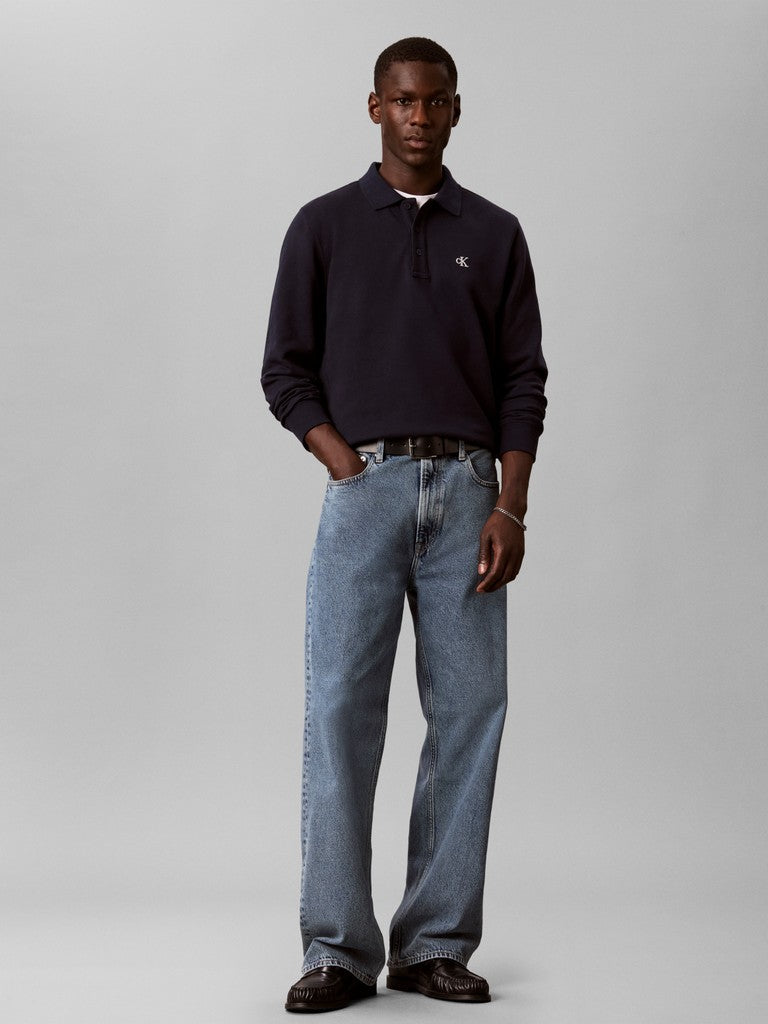 Calvin Klein LS Terry Monogram Polo