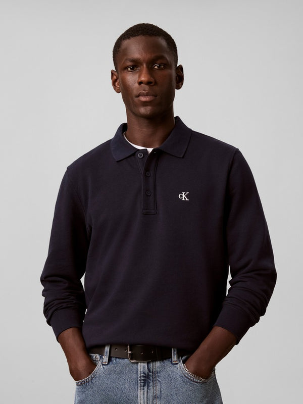 Calvin Klein LS Terry Monogram Polo