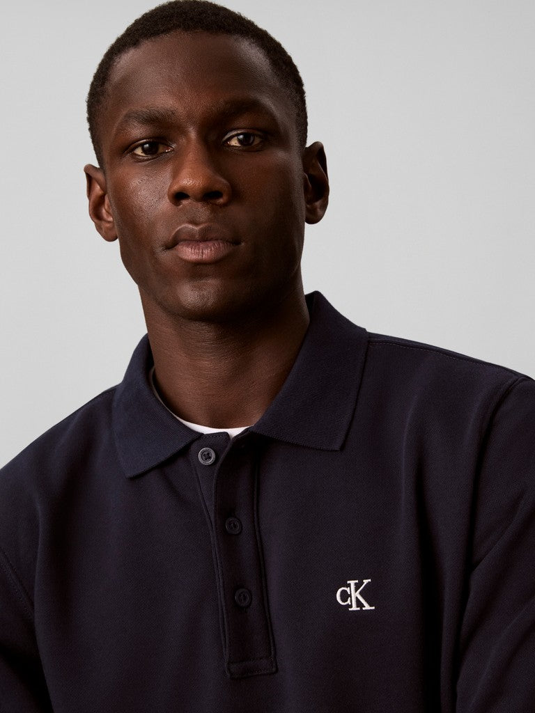 Calvin Klein LS Terry Monogram Polo