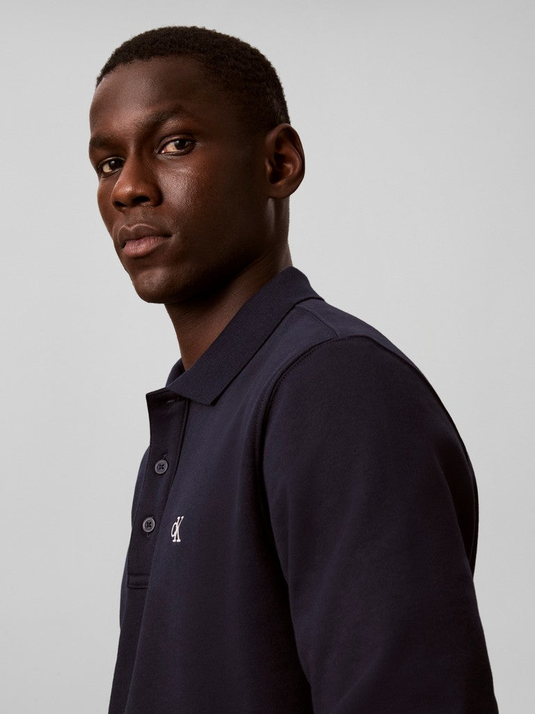 Calvin Klein LS Terry Monogram Polo