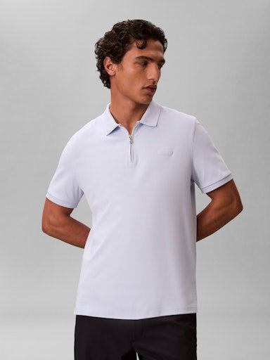 Calvin Klein SS Slim Supima Zip Polo