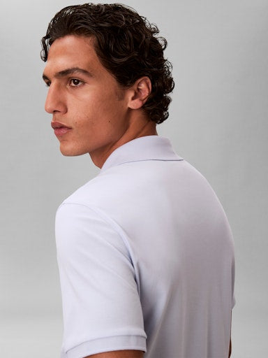 Calvin Klein SS Slim Supima Zip Polo