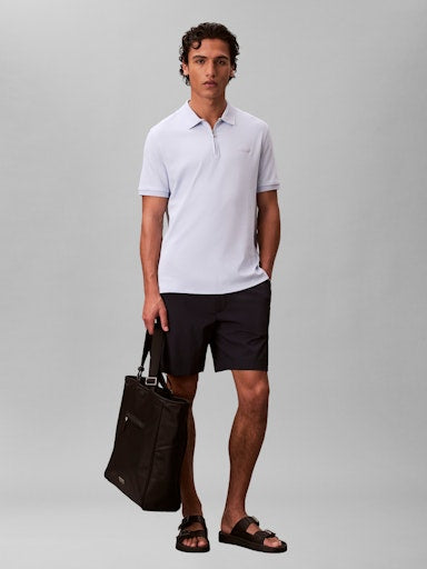 Calvin Klein SS Slim Supima Zip Polo
