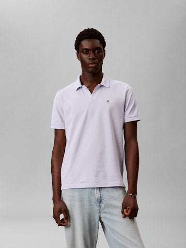 Calvin Klein Open Collar Pique Polo