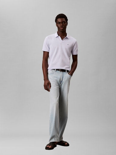 Calvin Klein Open Collar Pique Polo