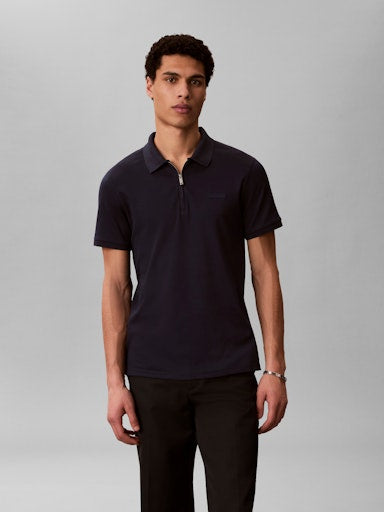 Calvin Klein SS Slim Supima Zip Polo