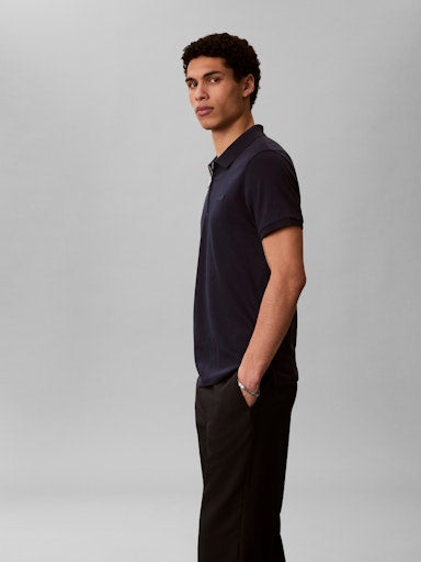 Calvin Klein SS Slim Supima Zip Polo