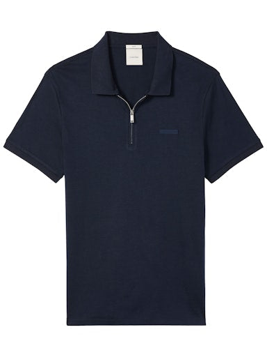 Calvin Klein SS Slim Supima Zip Polo