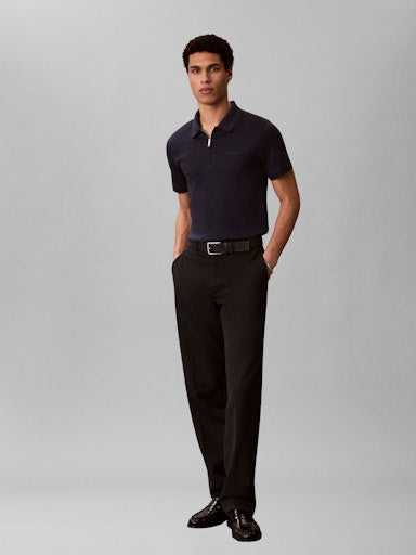 Calvin Klein SS Slim Supima Zip Polo
