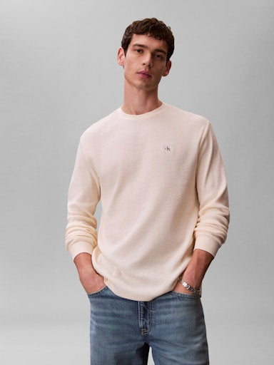 Calvin Klein Jeans Waffle Badge L/S T-Sh