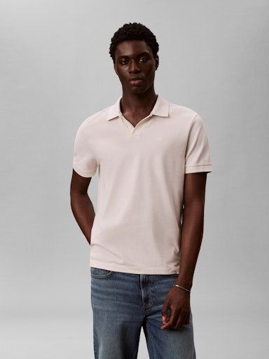 Calvin Klein Open Collar Pique Polo