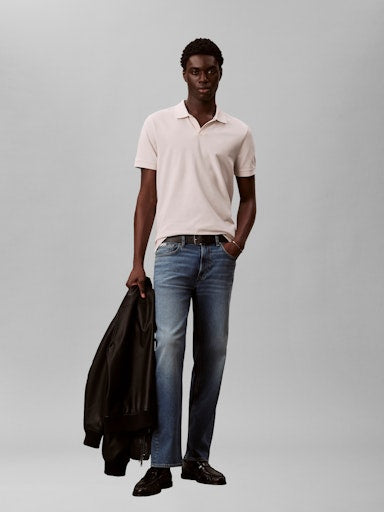 Calvin Klein Open Collar Pique Polo