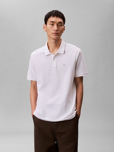 Calvin Klein SS Refined Pique Tipped Polo