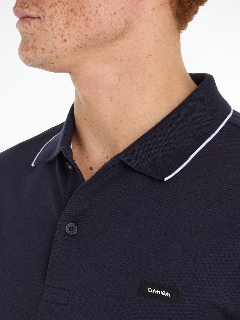 Calvin Klein Stretch Pique Tipping Polo