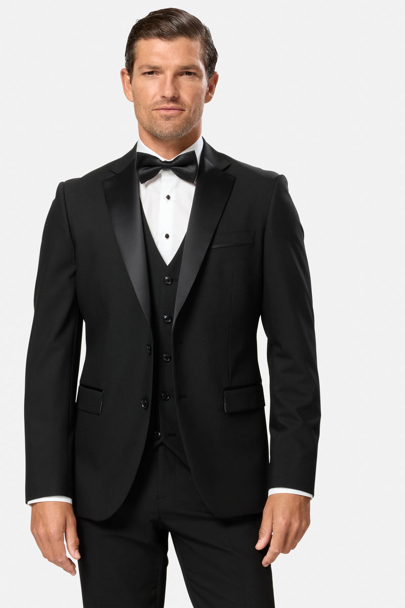 Benetti Carnaby Black Slim Tux Jacket