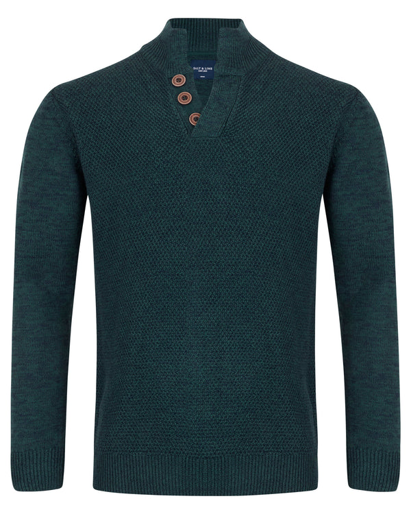 Salt & Lime Dan Button Knit