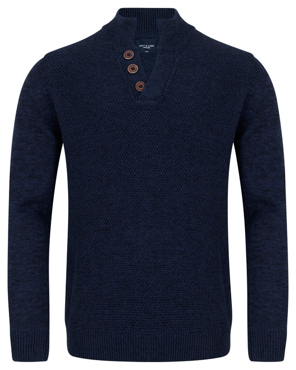 Salt & Lime Dan Button Knit