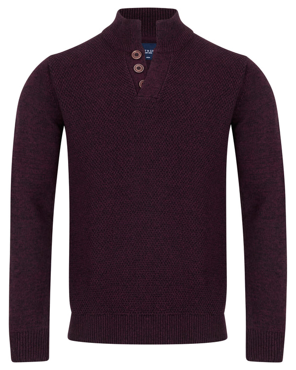 Salt & Lime Dan Button Knit