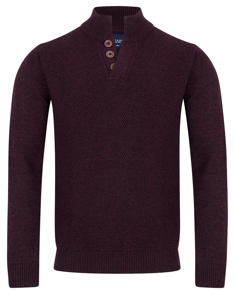 Salt & Lime Dan Button Knit