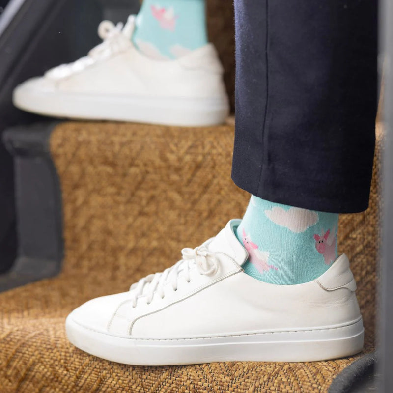 Swole Panda Flying Pig Socks