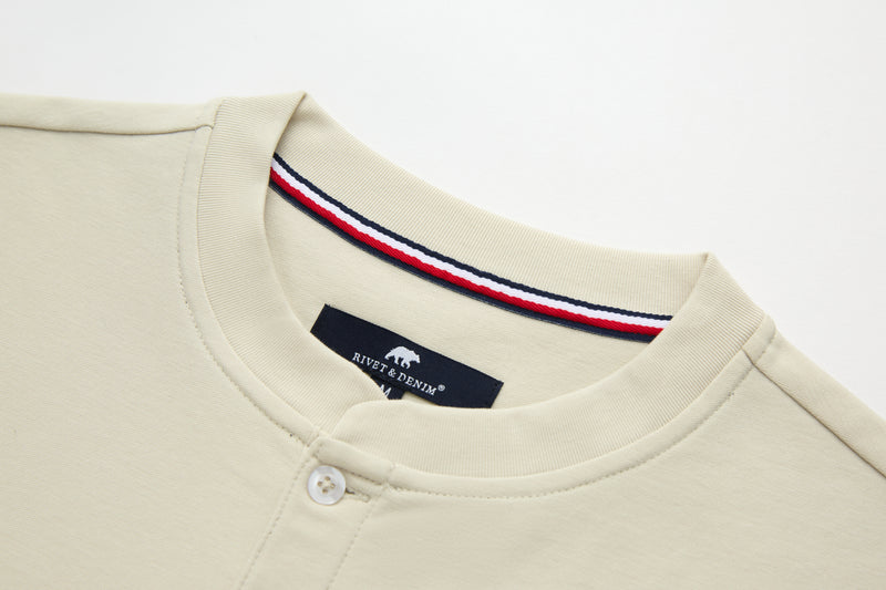 Rivet & Denim Grandad Collar Sweat